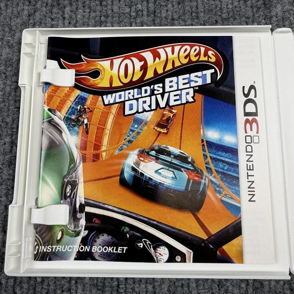 Hot Wheels World's Best Driver Nintendo 3DS Game WB Games E NTSC-U/C 2013 CIB